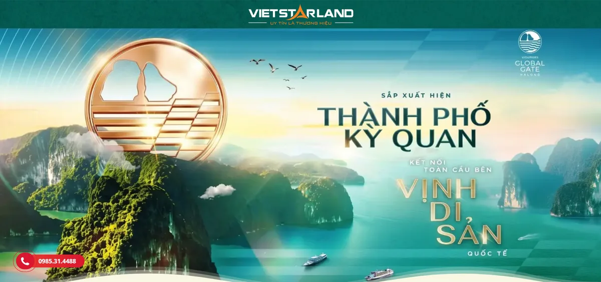 Landing page dự án Vinhomes Hạ Long Xanh